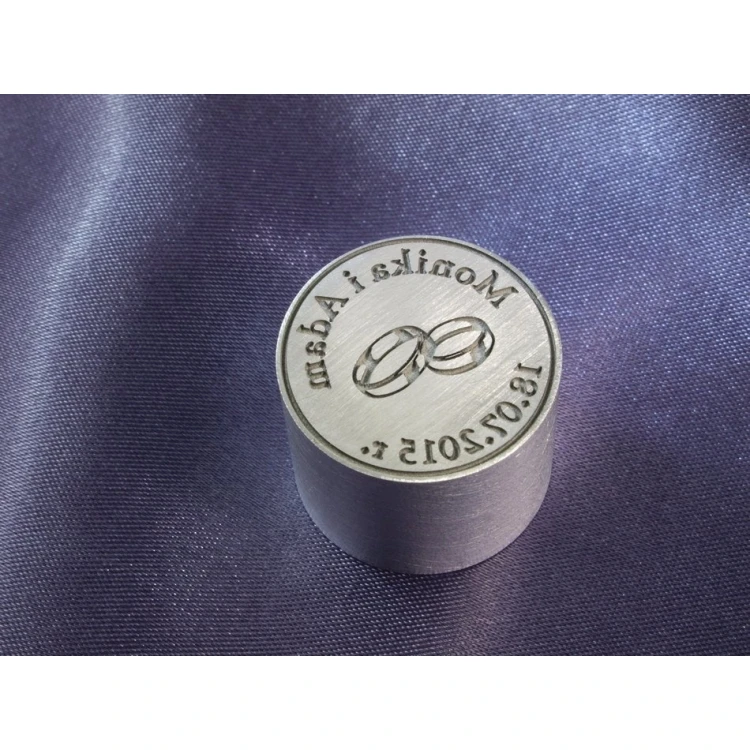 Wedding Envelope Seal - 25mm Aluminium Wax Stamp with approximately 1mm engraving depth