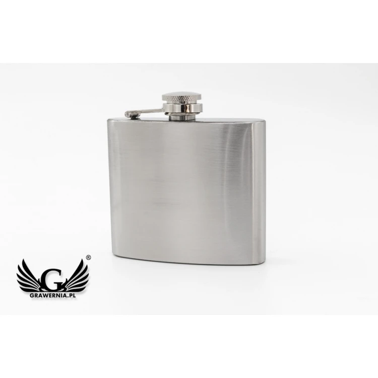 Steel Hip Flask CLARK with Engraving - 120ml - AL014