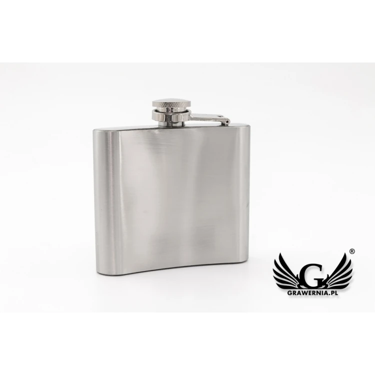 Steel Hip Flask CLARK with Engraving - 120ml - AL014