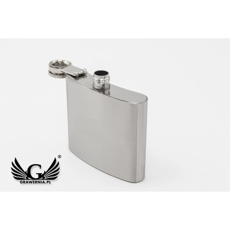 Steel Hip Flask CLARK with Engraving - 120ml - AL014