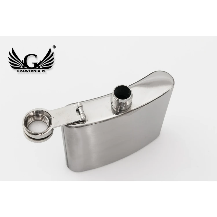 Steel Hip Flask CLARK with Engraving - 120ml - AL014
