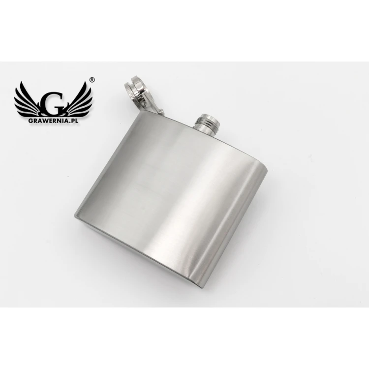 Steel Hip Flask CLARK with Engraving - 120ml - AL014