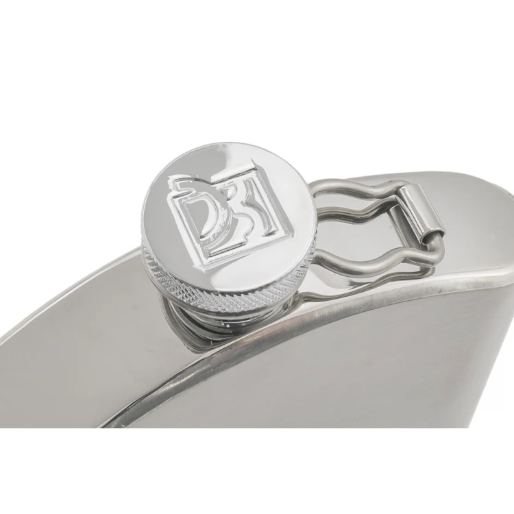 Dan Barmore KARIS Steel Hip Flask with Engraving - 240ml - AL016