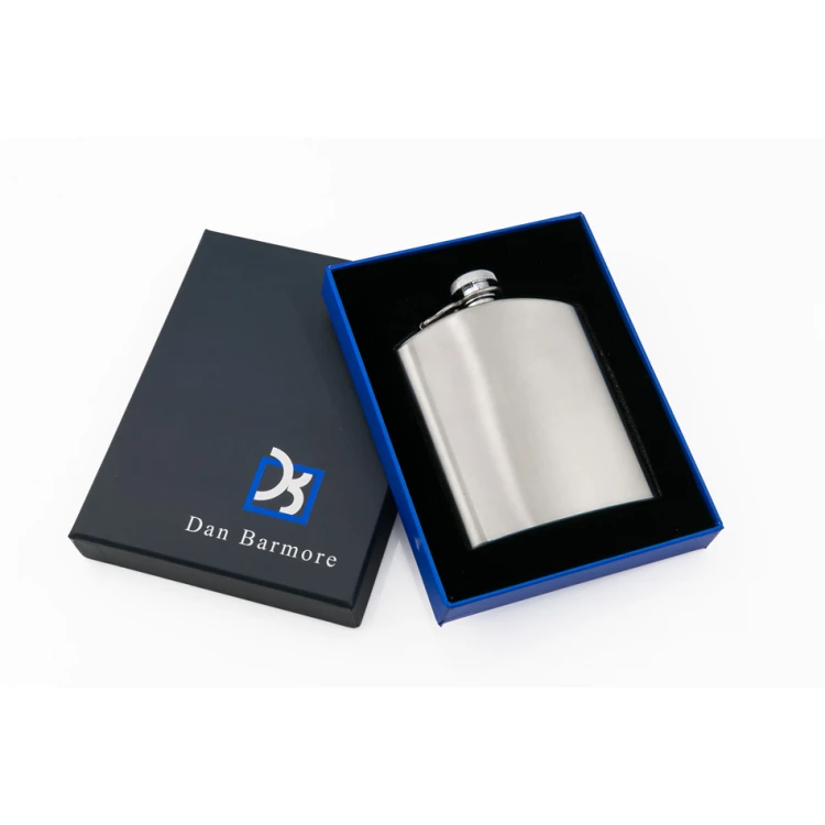 Dan Barmore KARIS Steel Hip Flask with Engraving - 240ml - AL016