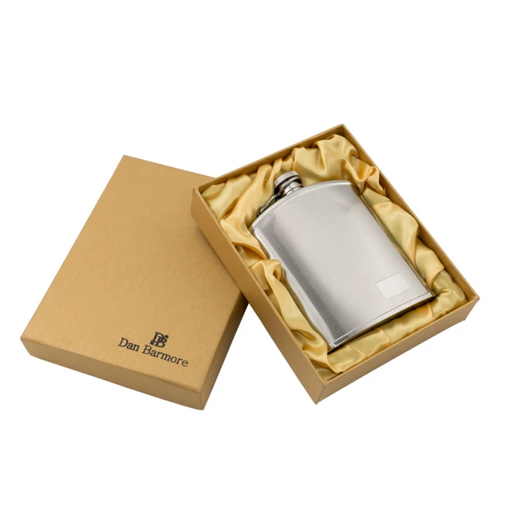 Dan Barmore LOIMA Steel Hip Flask with Engraving - 180ml - AL017