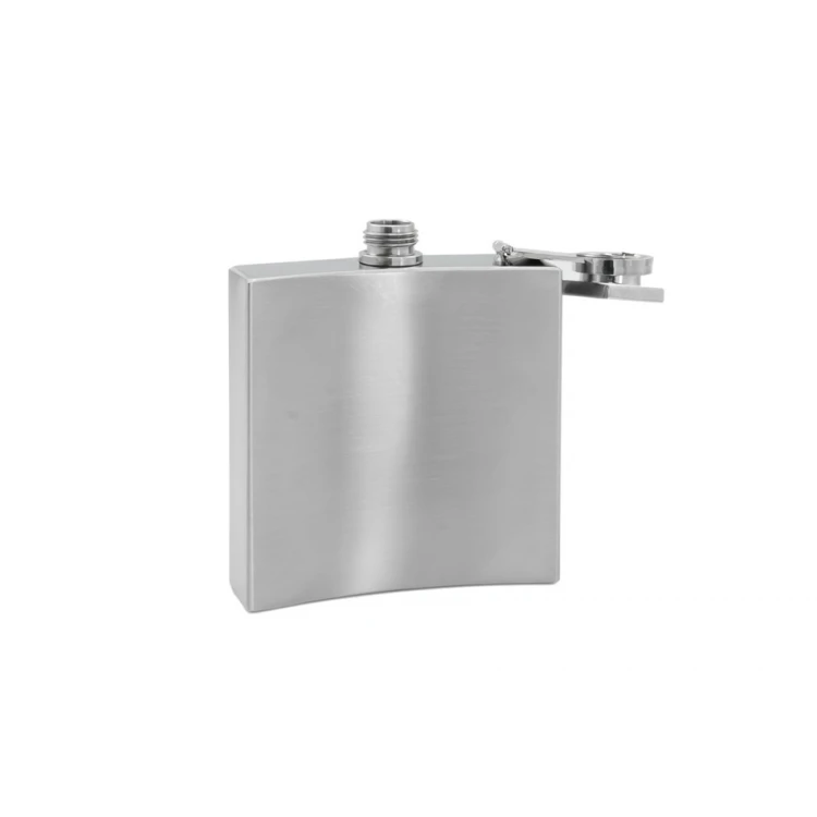 Dan Barmore SAN REMO Steel Hip Flask with Engraving - 180ml - AL019