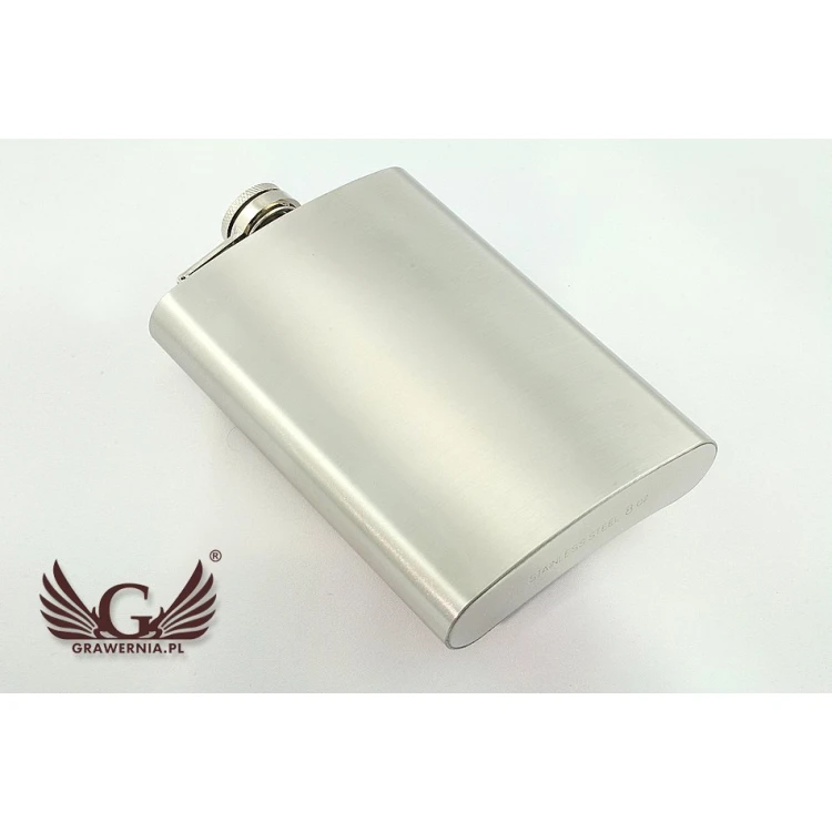 Nevis Steel Hip Flask with Engraving - 240ml