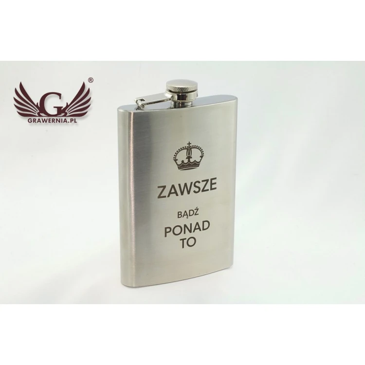 Nevis Steel Hip Flask with Engraving - 240ml
