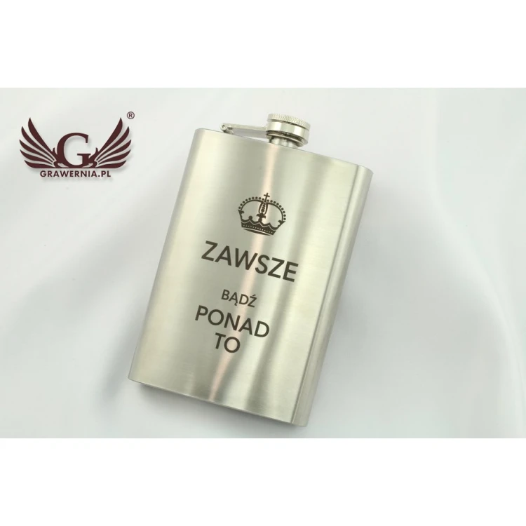 Nevis Steel Hip Flask with Engraving - 240ml