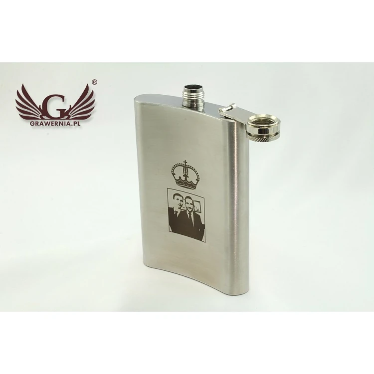 Nevis Steel Hip Flask with Engraving - 240ml
