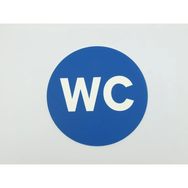 Pictograms - blue color - plaque with a diameter of 14 cm
