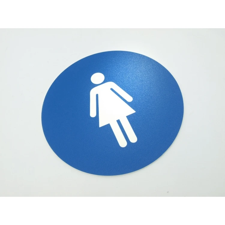 Pictograms - blue color - plaque with a diameter of 14 cm