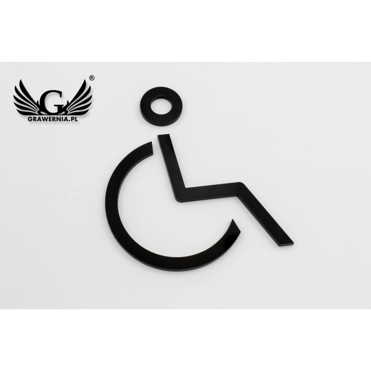 Pictograms from Plexi for Toilets - Black Acrylic 3mm - TT022