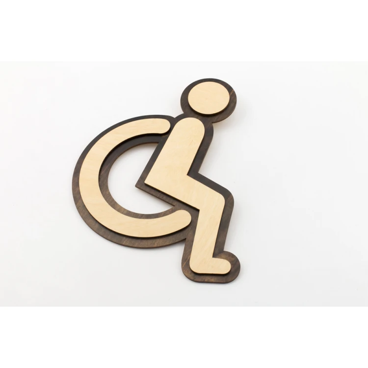Wooden Pictograms for Toilets - height: 250mm - TT034