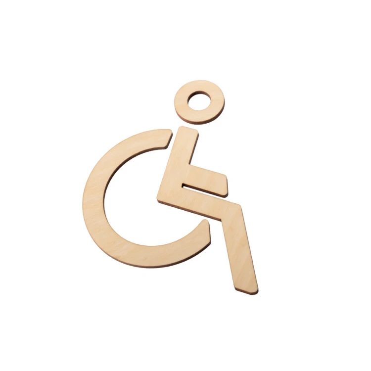 Wooden Pictograms for Toilets - height: 150mm - TT041