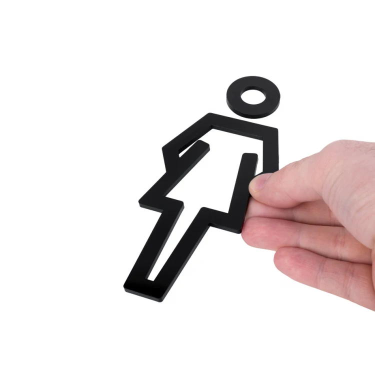 Plexiglass Pictograms for Toilets - Height: 150mm - TT042