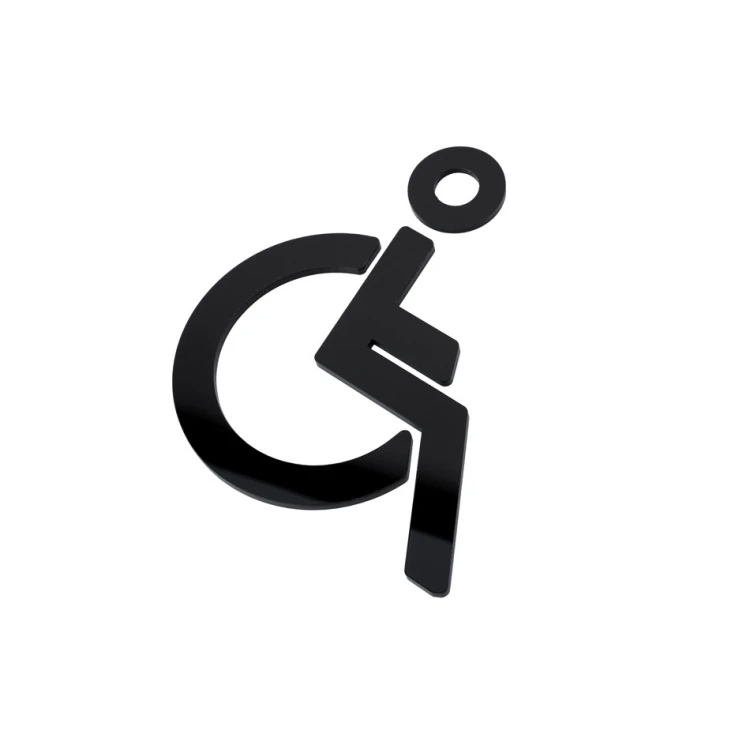 Plexiglass Pictograms for Toilets - Height: 150mm - TT042