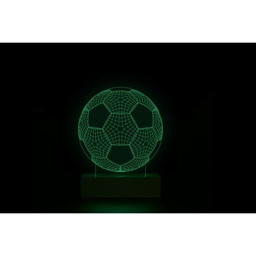 Football - 3D LED RGB Lamp Controlled by Remote - L3D008