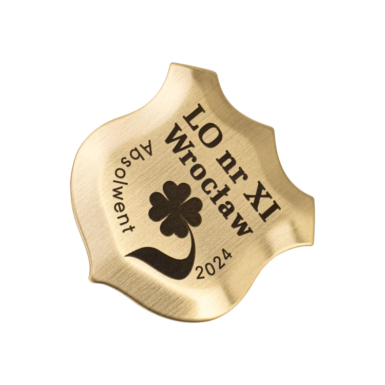 Brass pin - alumni reunion - size 25x28mm - PWD040