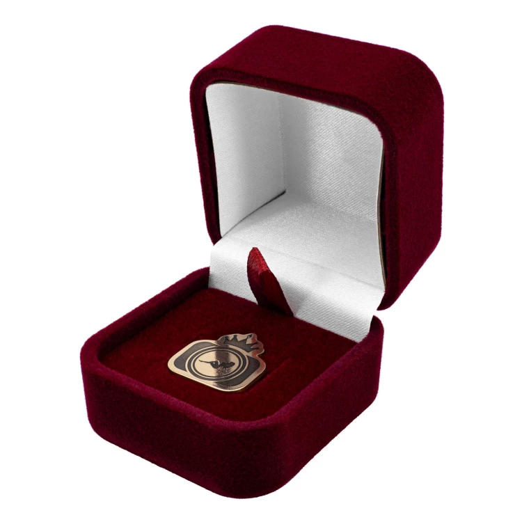 Brass pin - laser engraving - size 18x19 mm - PWD043