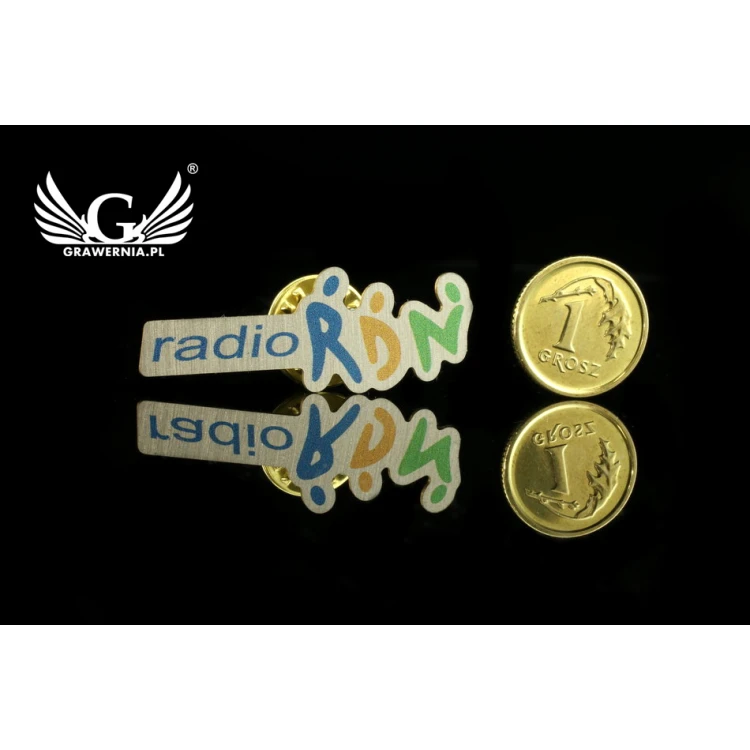 Metal Pins with Your Logo - UV Color Print - PS014