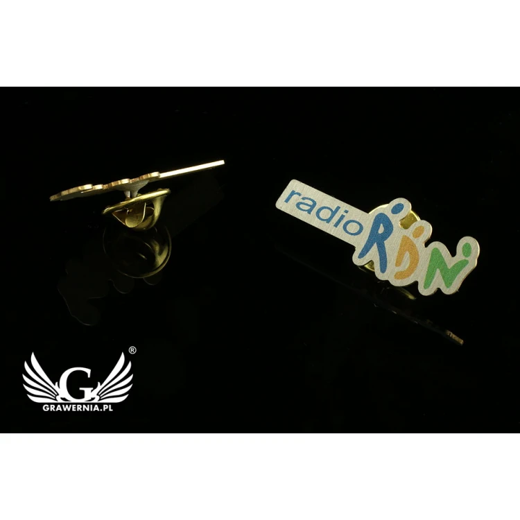 Metal Pins with Your Logo - UV Color Print - PS014
