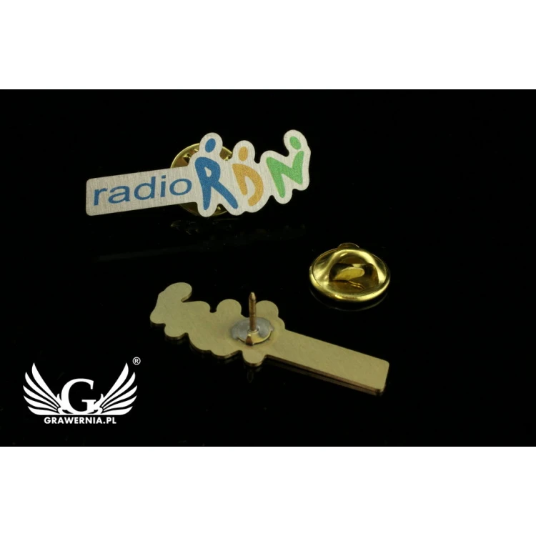 Metal Pins with Your Logo - UV Color Print - PS014
