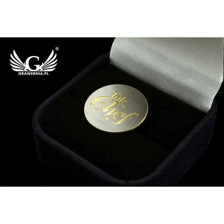 Metal Pins with Your Logo - Diameter: 19mm - CNC - PS019