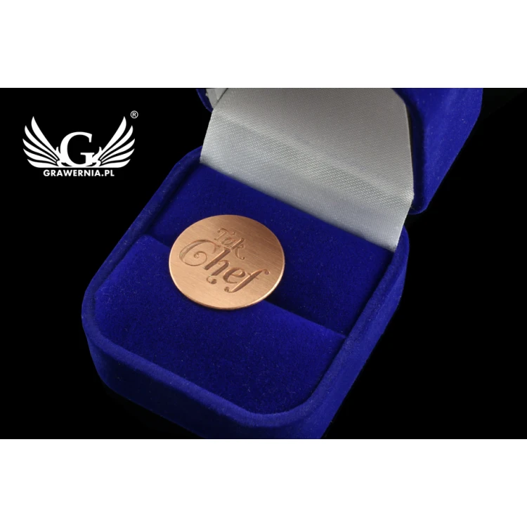 Metal Pins with Your Logo - Diameter: 19mm - CNC - PS019