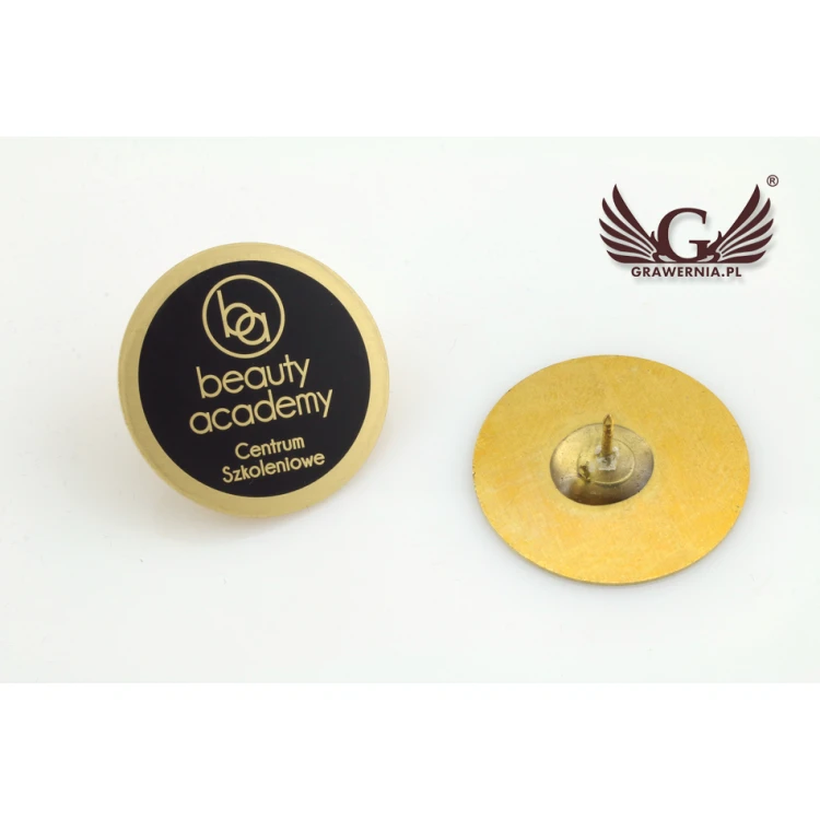 Metal Pins with Your Logo - Diameter: 25mm - PS021