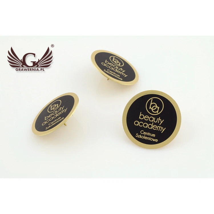 Metal Pins with Your Logo - Diameter: 25mm - PS021
