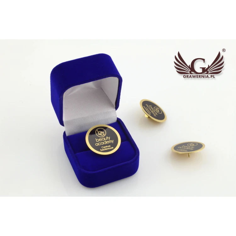 Metal Pins with Your Logo - Diameter: 25mm - PS021