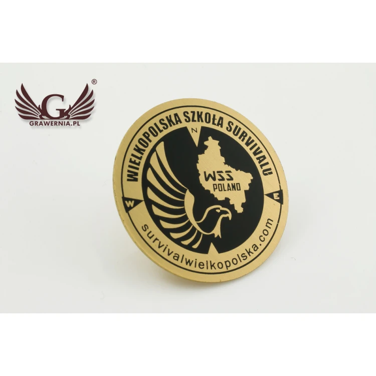 Metal Pins with Your Logo - Diameter: 25mm - PS021
