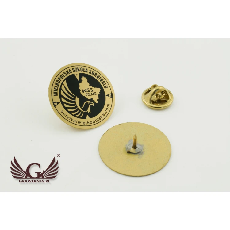 Metal Pins with Your Logo - Diameter: 25mm - PS021