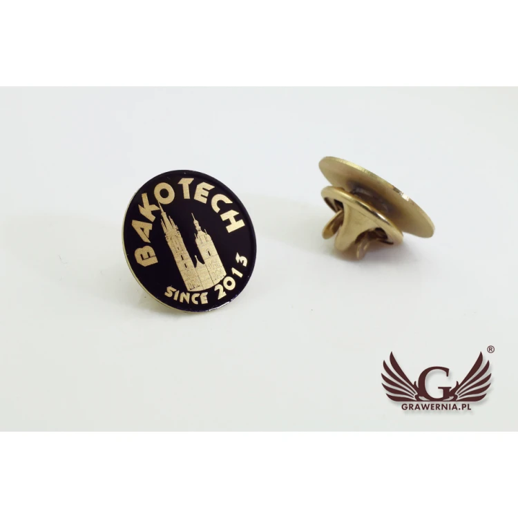 Metal Pins with Your Logo - Diameter: 17mm - PS022
