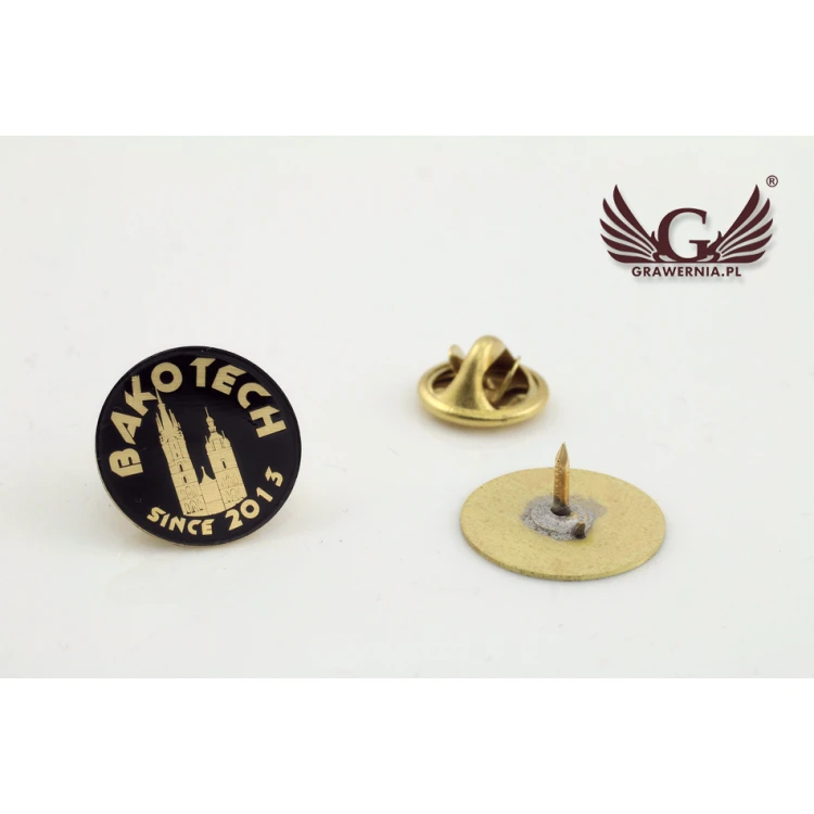 Metal Pins with Your Logo - Diameter: 17mm - PS022
