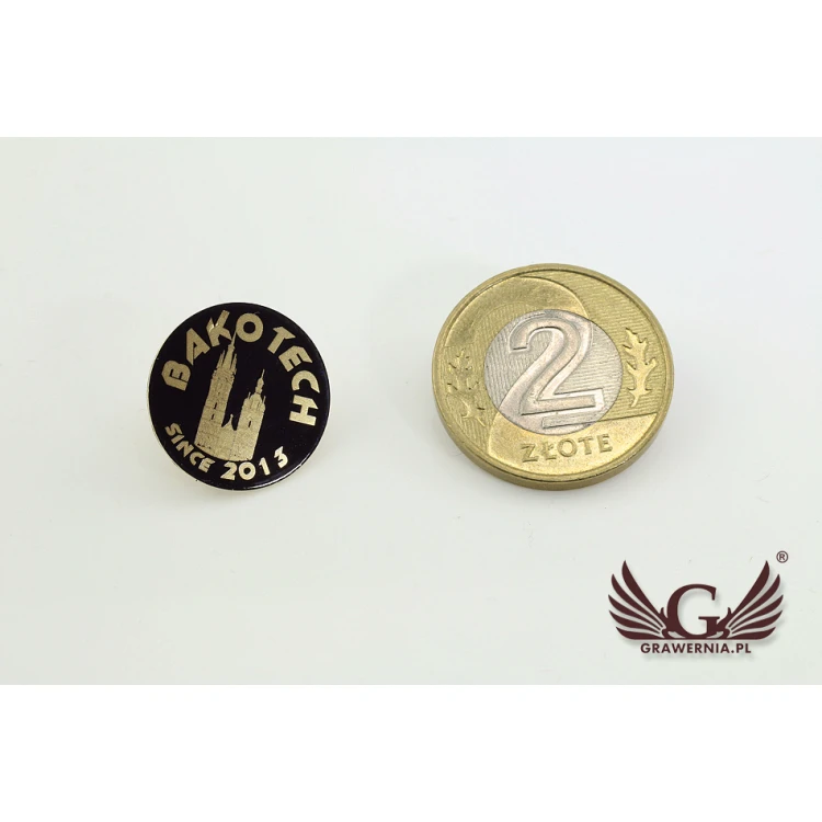 Metal Pins with Your Logo - Diameter: 17mm - PS022