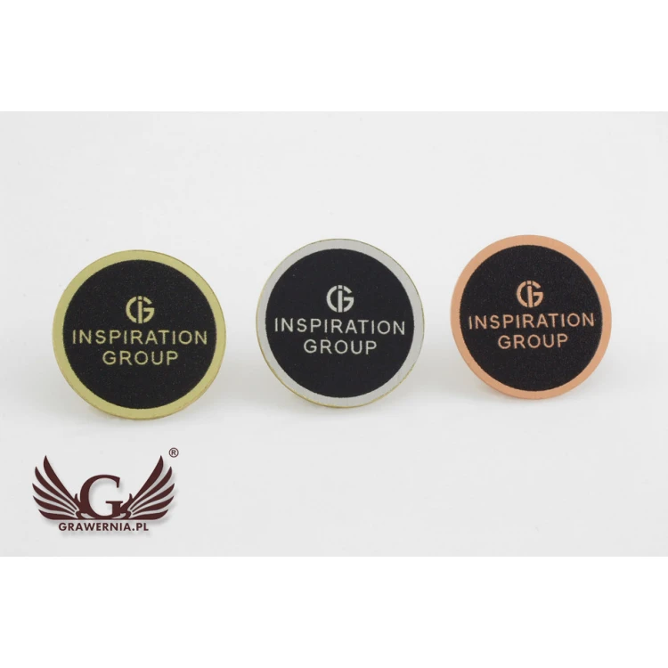 Metal Pins with Your Logo - Diameter: 17mm - PS023