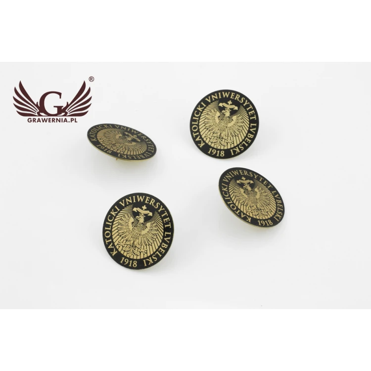 Metal Pins with Your Logo - Diameter: 25mm - PS021
