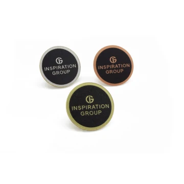 Metal Pins with Your Logo - Diameter: 17mm - PS023