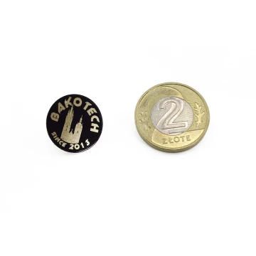 Metal Pins with Your Logo - Diameter: 17mm - PS022