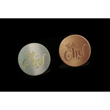Metal Pins with Your Logo - Diameter: 19mm - CNC - PS019