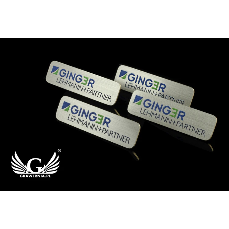 Metal Pins with Your Logo - size 46.7x10mm - UV print - PS025