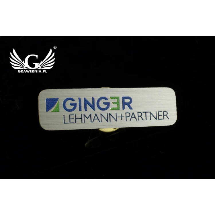 Metal Pins with Your Logo - size 46.7x10mm - UV print - PS025