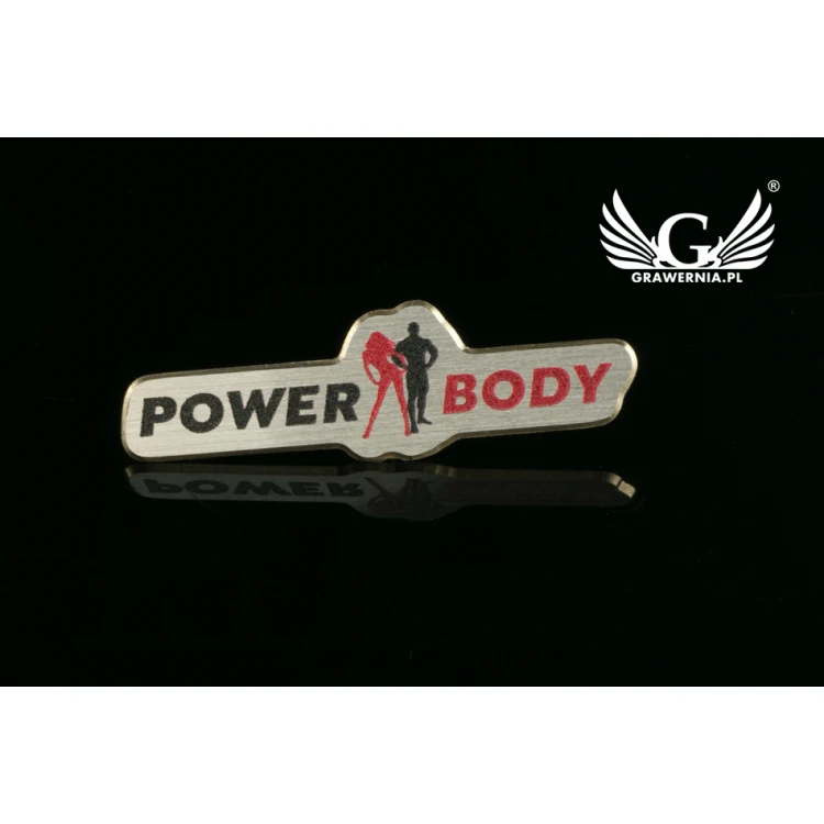 Metal Pins with Your Logo - size 36x10.7mm - UV print - PS026