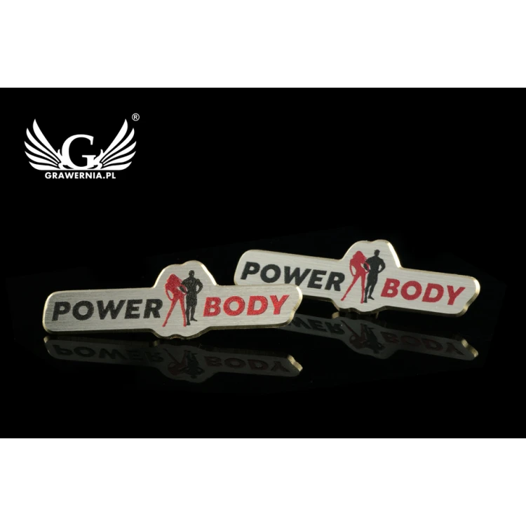 Metal Pins with Your Logo - size 36x10.7mm - UV print - PS026