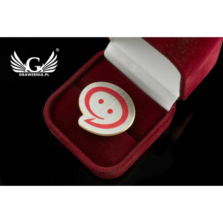 Metal Pins with Your Logo - size 26x23mm - UV Print - PS027