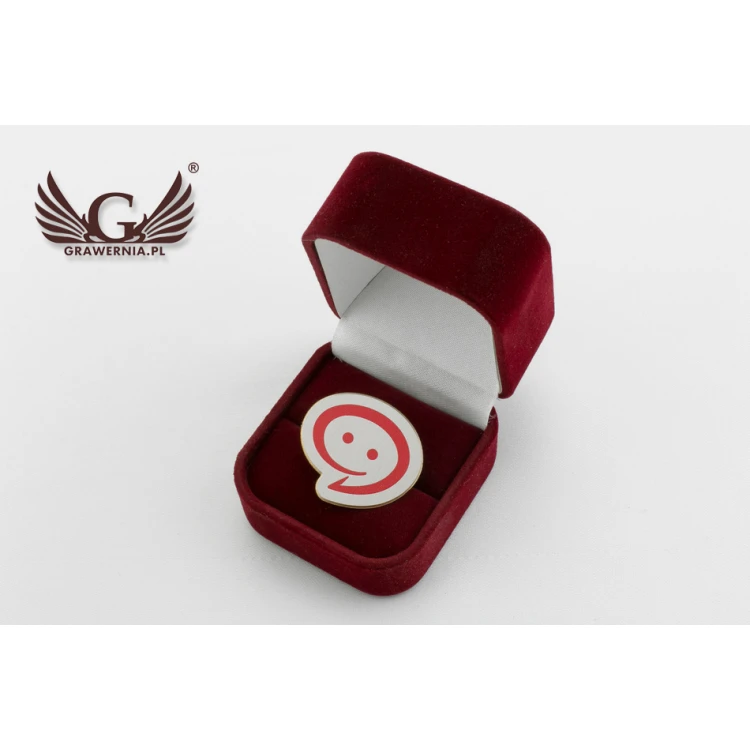 Metal Pins with Your Logo - size 26x23mm - UV Print - PS027