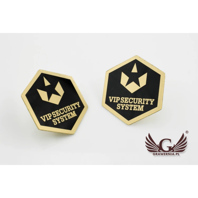 Metal Pins with Your Logo - dimensions: 22x25mm - PS028