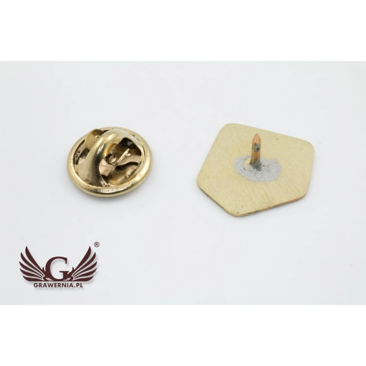 Metal Pins with Your Logo - size 15x15mm - PS030